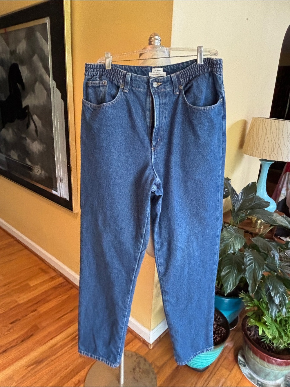 vintage l.l. bean flannel lined jeans